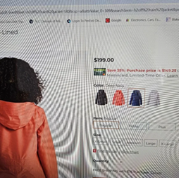 L.L. Bean Dark Blue Women's Jacket - Picture 4 of 7